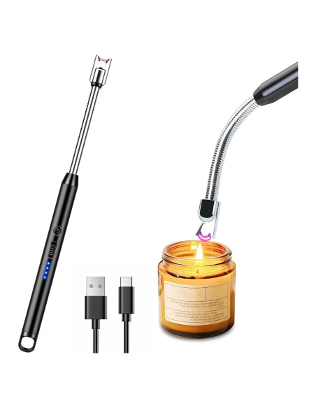 Encendedor Eléctrico Recargable PEAKTREND Arc 25.4 cm - USB a Prueba de Viento