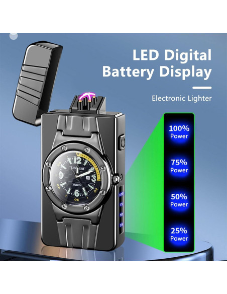 Encendedor de Plasma TIKIUKI Recargable Vintage Rojo 141g