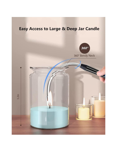 Encendedor Eléctrico Recargable PEAKTREND Arc 25.4 cm - USB a Prueba de Viento