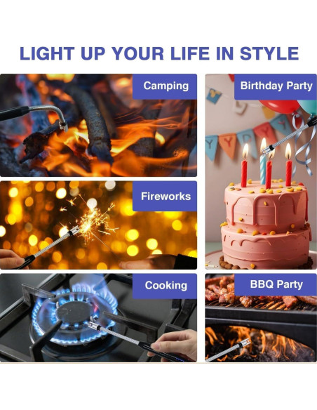 Encendedor Eléctrico Recargable PEAKTREND Arc 25.4 cm - USB a Prueba de Viento