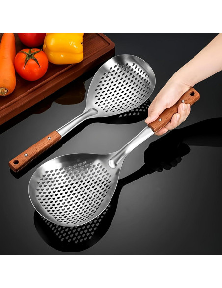 Colador de Acero Inoxidable ANMIOU 14.73 cm Malla Fina Universal