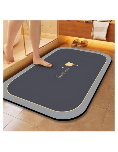 Alfombra de Baño EBUKTUK 40x60cm Antideslizante Diatomita