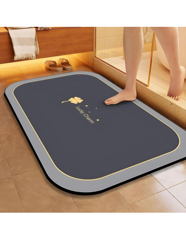 Alfombra de Baño EBUKTUK 40x60cm Antideslizante Diatomita