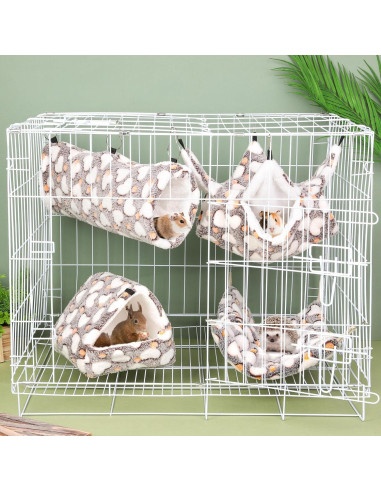 Conjunto Accesorios para Jaulas de Mascotas MCEAST 4 Piezas