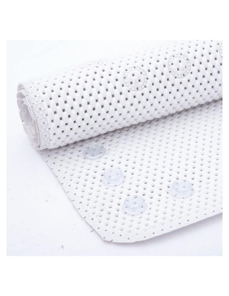 Alfombra de Baño Antideslizante DwellAid 91.4x43.2 cm Blanca