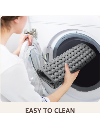 Mat de Ducha Antideslizante OTHWAY 89x41 cm Gris TPE