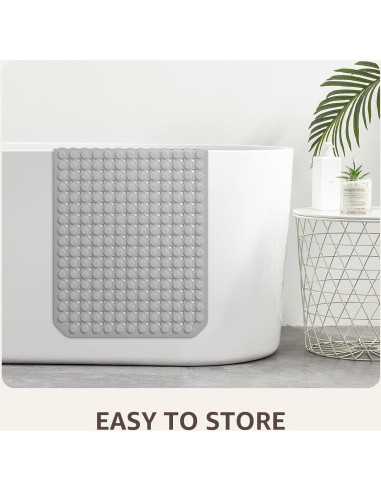 Mat de Ducha Antideslizante OTHWAY 89x41 cm Gris TPE