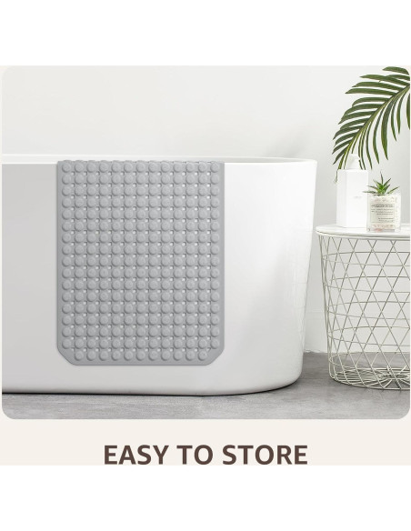 Mat de Ducha Antideslizante OTHWAY 89x41 cm Gris TPE