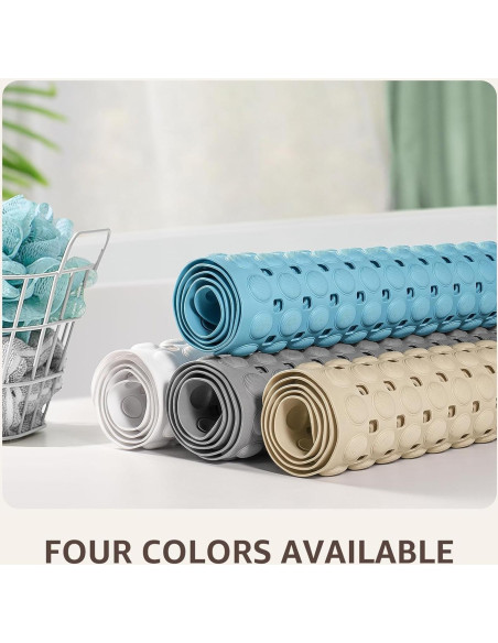 Mat de Ducha Antideslizante OTHWAY 89x41 cm Gris TPE