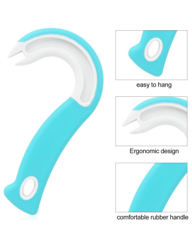 Abre Latas de Anilla BOXOB Azul Ergonomico Antideslizante