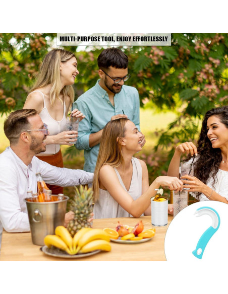 Abre Latas de Anilla BOXOB Azul Ergonomico Antideslizante