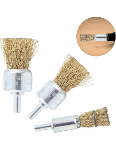 Juego de Cepillos de Rueda de Alambre Aracombie 15 Piezas 2