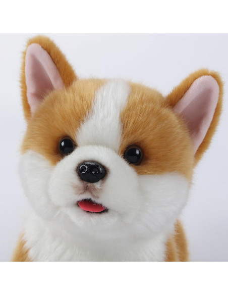 Perro Corgi de Peluche Interactivo Nanjing 30 cm con Sonidos