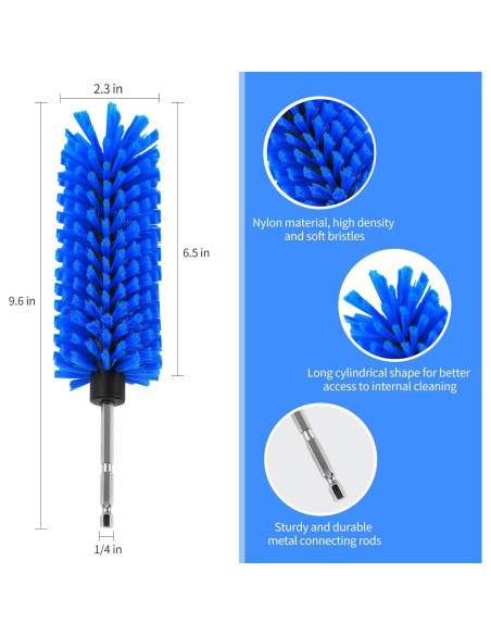Juego de Cepillos de Taladro MIANYINGR para Ruedas y Botellas