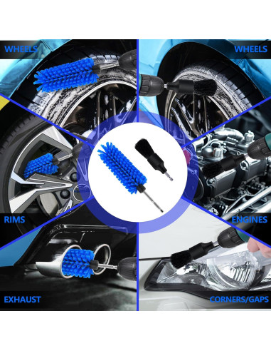 Juego de Cepillos de Taladro MIANYINGR para Ruedas y Botellas