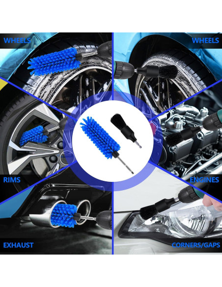 Juego de Cepillos de Taladro MIANYINGR para Ruedas y Botellas