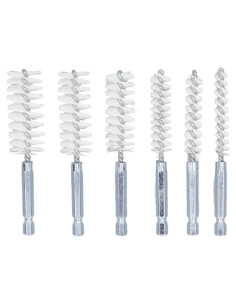 Juego de Cepillos de Perforación 6 Piezas Walfront Nylon Blanco
