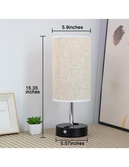 Lámpara de Mesa USB con Sensor de Movimiento Lifeholder T39 Crema