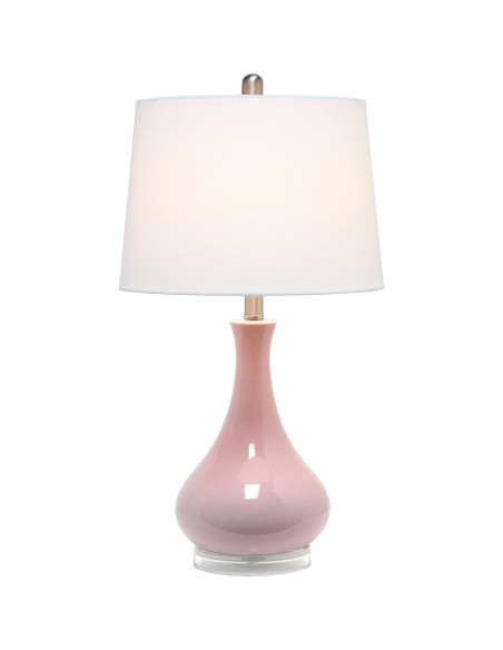 Lámpara de Mesa Cerámica Rosa LT3312-RPK Diseño Elegante
