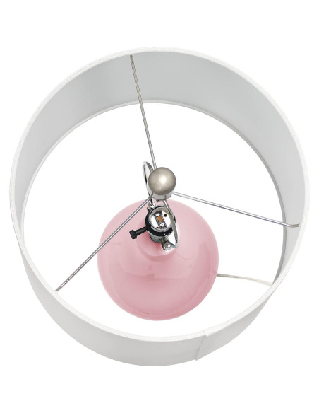 Lámpara de Mesa Cerámica Rosa LT3312-RPK Diseño Elegante