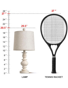 Lámpara de Mesa Rústica BOBOMOMO Juego de 2 50.8 cm 2