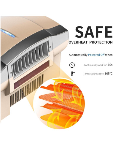 Secador de Manos Automático Taozhiyuan Oro 110V Compacto