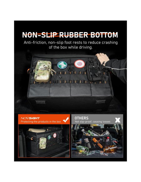 Organizador de Maletero NOVSIGHT 66L Plegable Impermeable