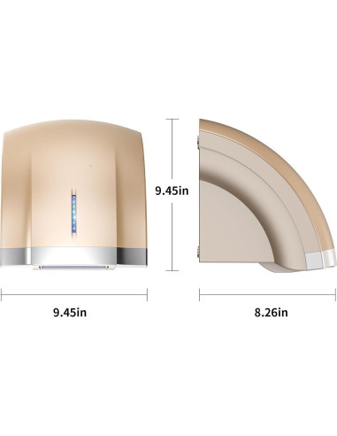 Secador de Manos Automático Taozhiyuan Oro 110V Compacto