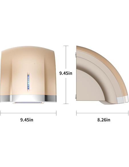 Secador de Manos Automático Taozhiyuan Oro 110V Compacto