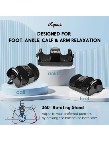 Masajeador de pies Shiatsu iKyoor con calor y control remoto