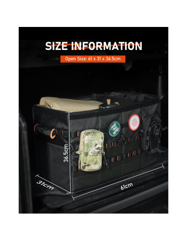 Organizador de Maletero NOVSIGHT 66L Plegable Impermeable