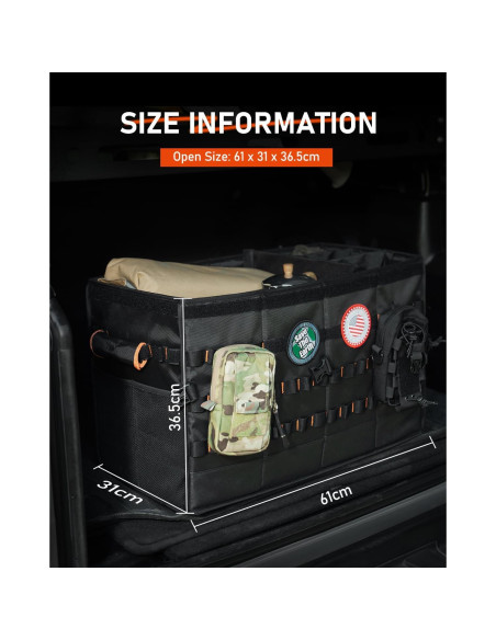 Organizador de Maletero NOVSIGHT 66L Plegable Impermeable