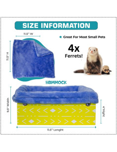 Hamaca Colgante para Hurones Authentic JOY 27.9x24.1cm 2