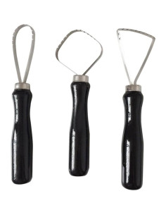 Juego de 3 cuchillos de escultura y raspado para cerámica 2