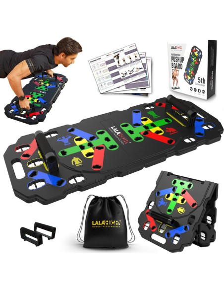 Tabla de Entrenamiento Plegable LALAHIGH para Flexiones 300kg