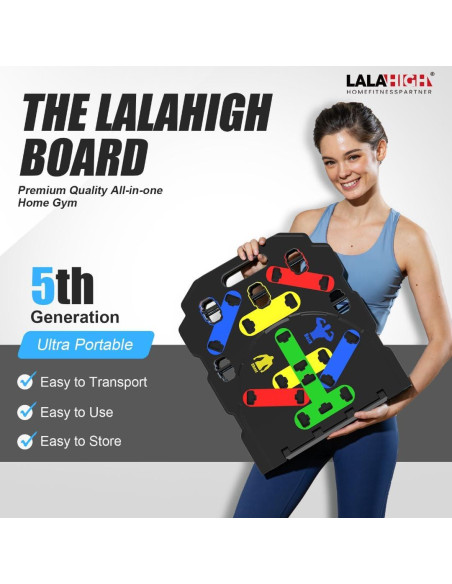 Tabla de Entrenamiento Plegable LALAHIGH para Flexiones 300kg