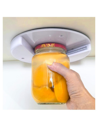 Abridor de tarros bajo el gabinete Liaogo - Blanco, fácil de usar