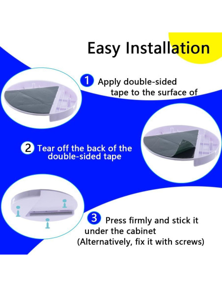 Abridor de tarros bajo el gabinete Liaogo - Blanco, fácil de usar