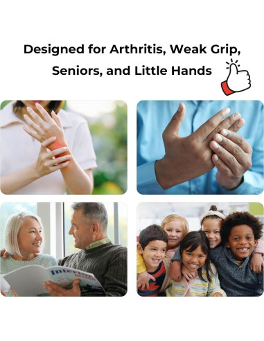 Abrebotellas 5 en 1 Amroicus para Manos Débiles - Azul