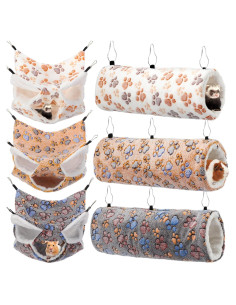 Juego de Hamacas y Túneles para Hurones GliCraft 6 Piezas