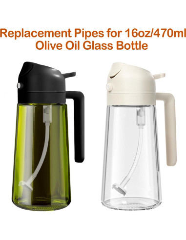 Pajitas de Reemplazo YARRAMATE para Botella de Spray de Aceite 12cm - 4 Pcs