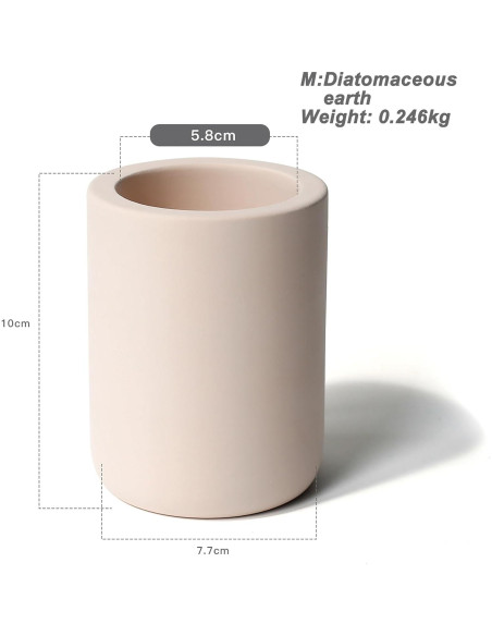 Organizador de Cepillos de Dientes SYJAN HOME SJTBC - Diatomea Secado Rápido