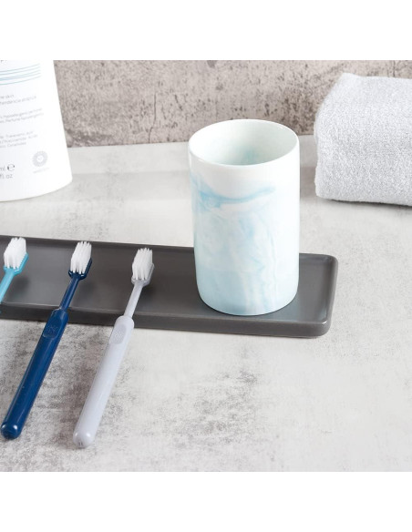 Soporte de Cepillo de Dientes Cerámica WongWongCat 300ml Azul