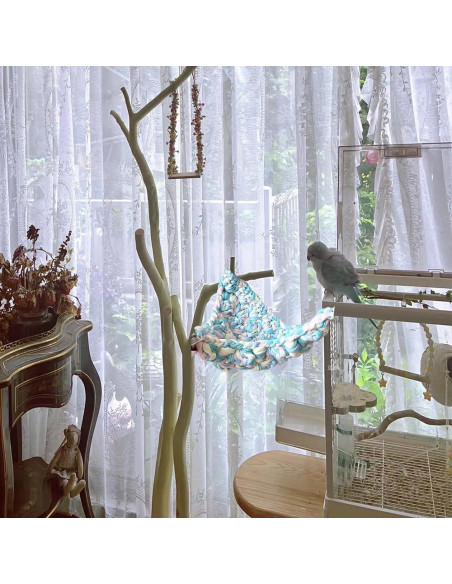 Red de Cuerda de Escalada Colorida NITCAN 30x20cm para Aves y Mascotas