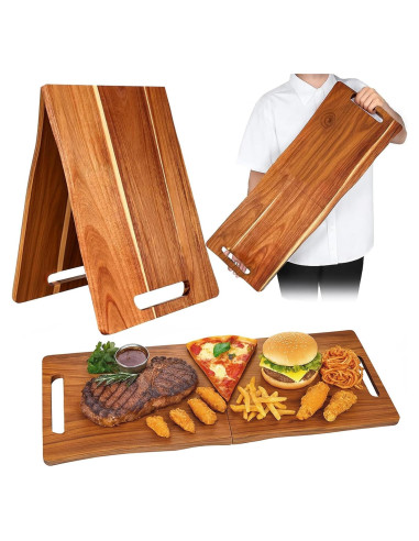 Tabla de Charcutería Plegable SHANDERBAR 84 x 30 cm Madera Acacia