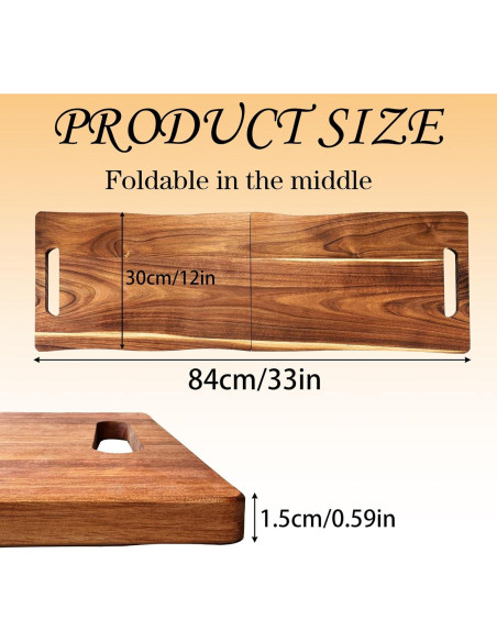 Tabla de Charcutería Plegable SHANDERBAR 84 x 30 cm Madera Acacia