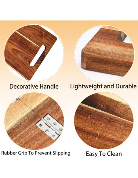 Tabla de Charcutería Plegable SHANDERBAR 84 x 30 cm Madera Acacia