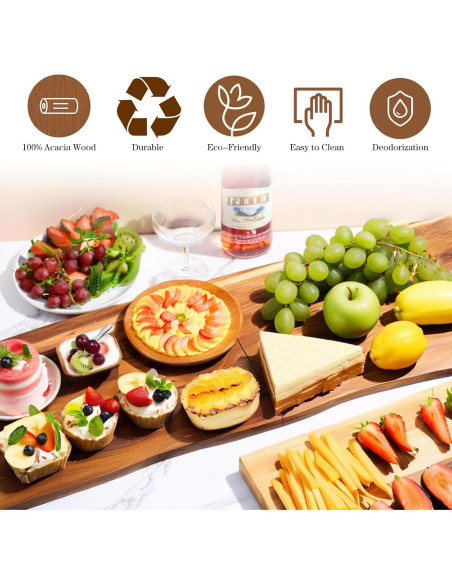 Tabla de Charcutería Plegable SHANDERBAR 84 x 30 cm Madera Acacia