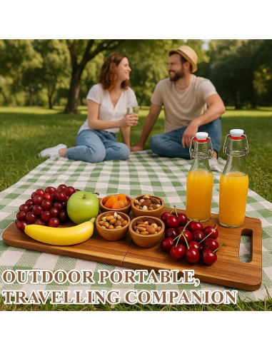 Tabla de Charcutería Plegable SHANDERBAR 84 x 30 cm Madera Acacia