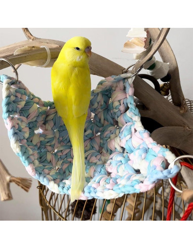 Red de Cuerda de Escalada Colorida NITCAN 30x20cm para Aves y Mascotas